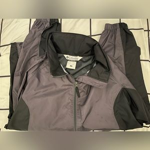 Grey Columbia Windbreaker Jacket
